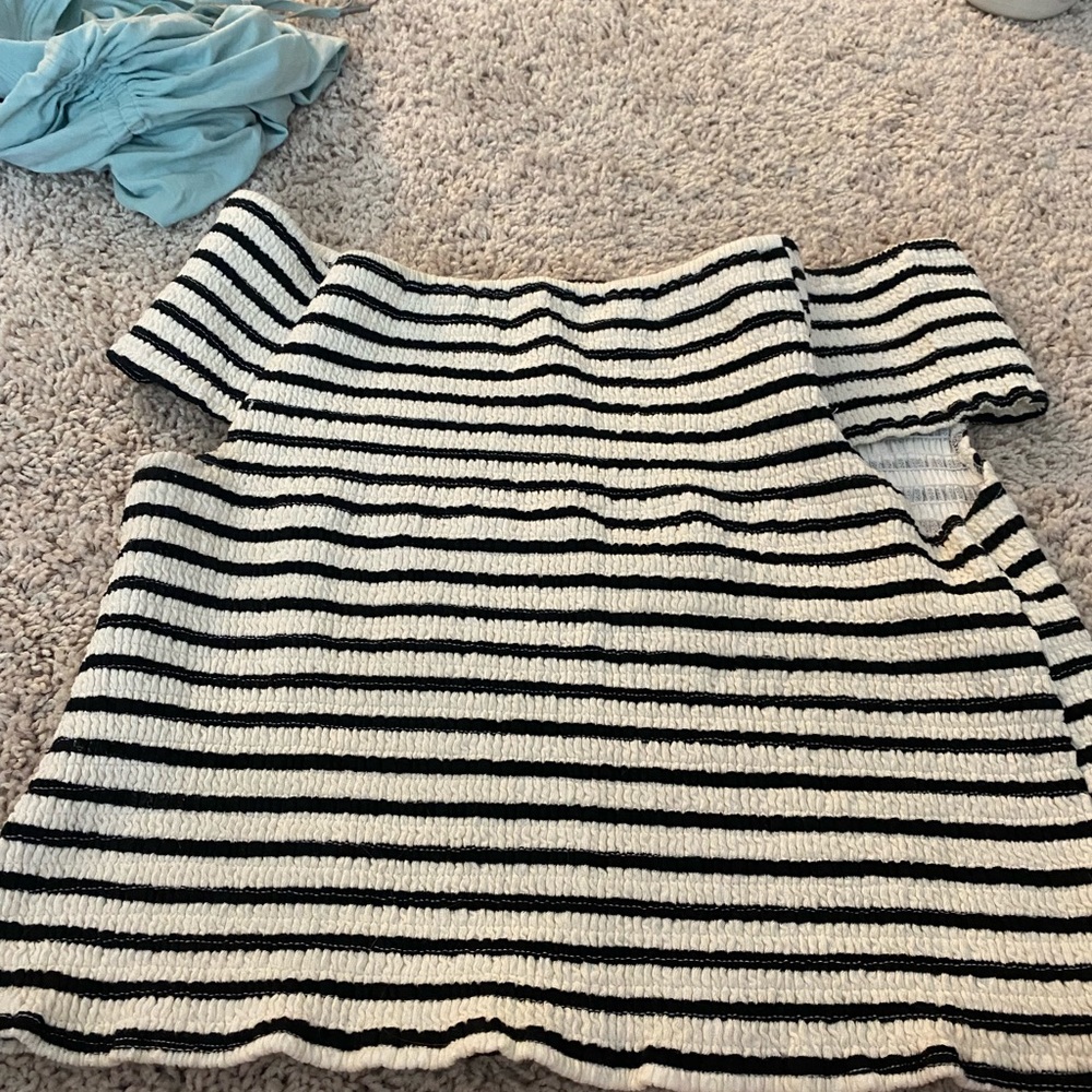 Black and white striped shirt